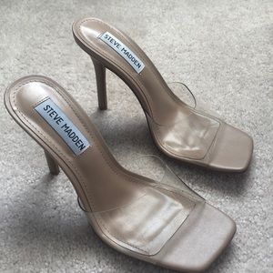 Steve Madden Signal clear heels 6